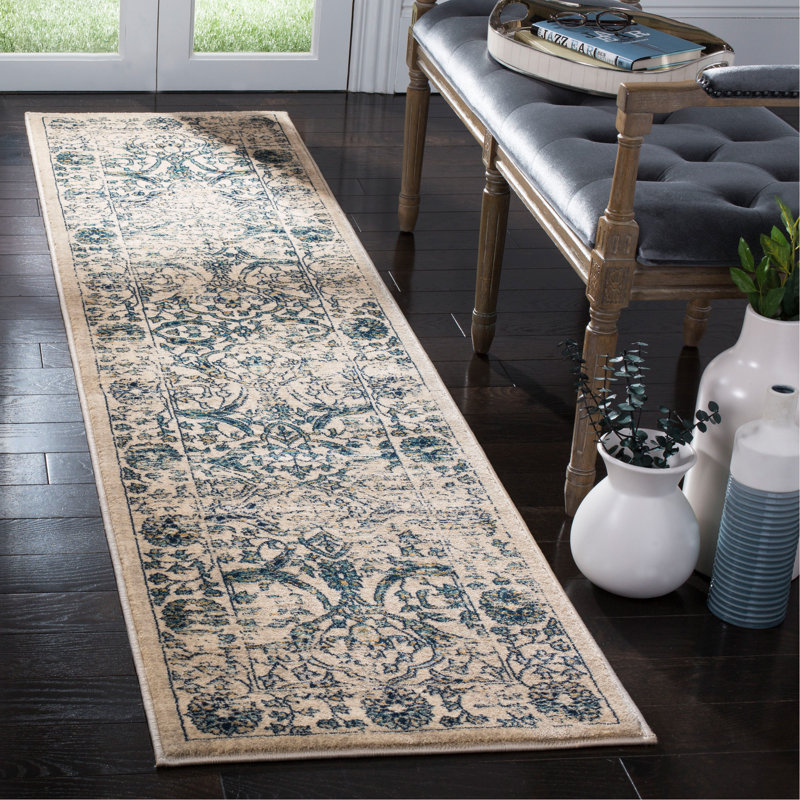 Lark Manor Montelimar Beige/Blue Area Rug & Reviews Wayfair